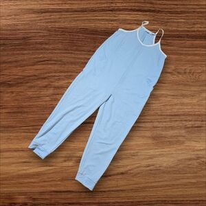 Sincerely Jules Sky Blue Onsie Jumpsuit With Pockets NWT